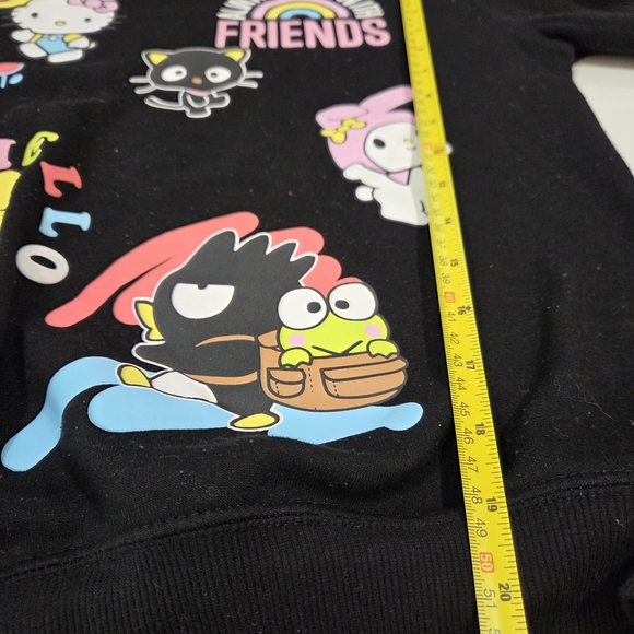 Hello Kitty Sanrio Women's Pullover Sweater Size Xs Black Graphic - Picture 7 of 8